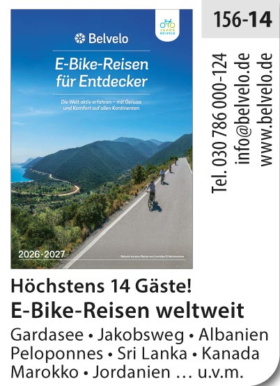 BELVELO - E-Bike Reisen für Entdecker