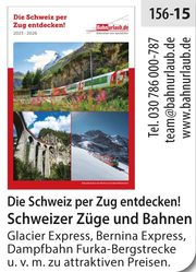 Bahnurlaub – Die Schweiz per Zug entdecken