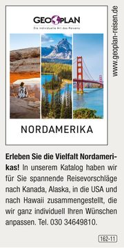 Geoplan Privatreisen nach Nordamerika