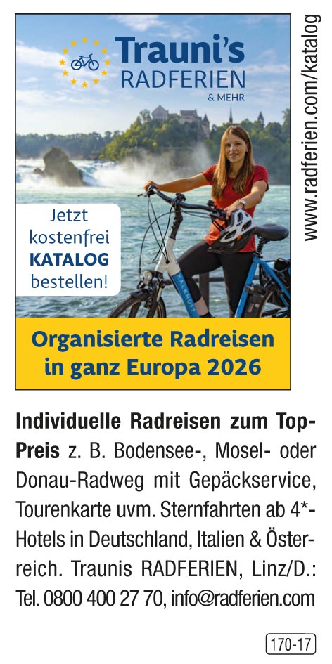 Trauni's Radferien - Organisierte Radreisen in ganz Europa