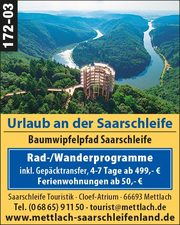 Urlaub an der Saarschleife - Rad- und Wanderprogramme