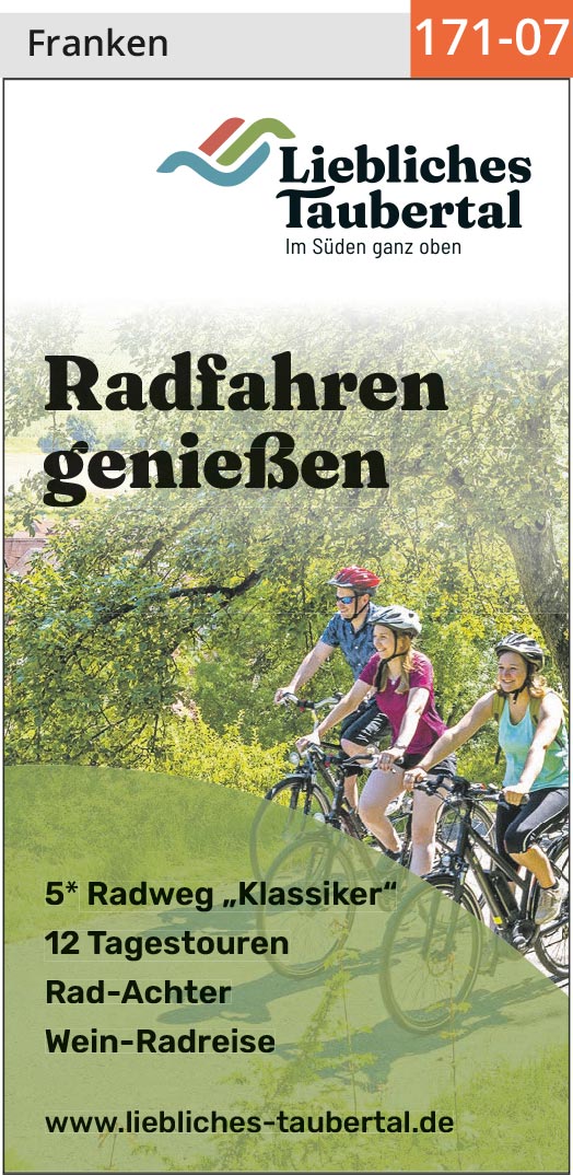 Liebliches Taubertal – Radfahren & genießen