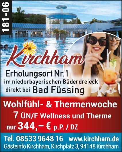 Kirchham – Wohlfühl- & Thermenwoche